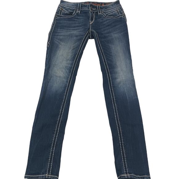 Rock Revival Scarlet Skinny GUC $168 size 28 J1115 - Picture 4 of 10